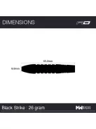 Dart set Red Dragon Peter Wright Black Strike 26g