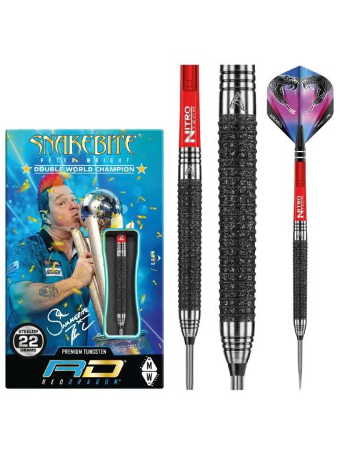 Dart szett Red Dragon steel Peter Wright Melbourne Masters 22g 90%