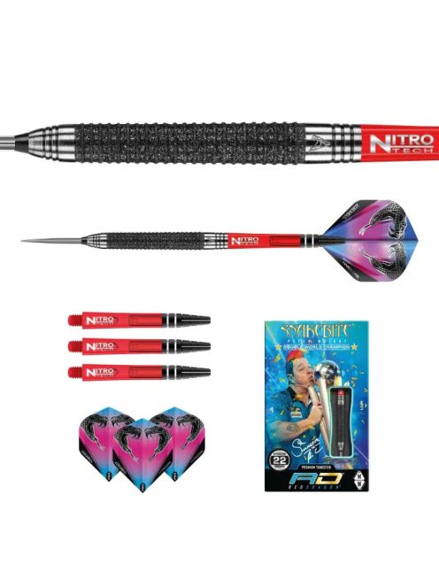 Dart szett Red Dragon steel Peter Wright Melbourne Masters 22g 90%