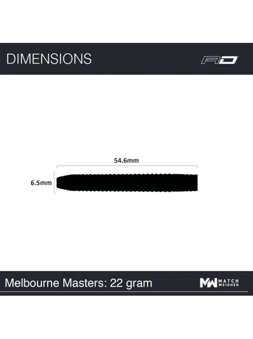 Dart szett Red Dragon steel Peter Wright Melbourne Masters 22g 90%