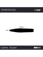 DART SET Red Dragon STEEL Cyclone 23G