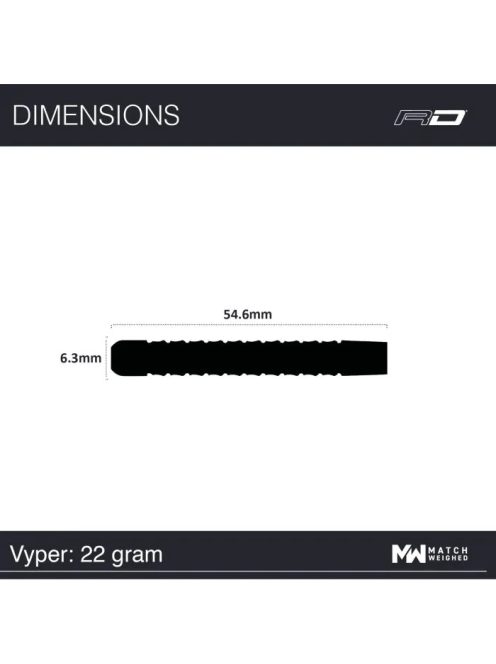 Dart szett Red Dragon steel Peter Wright Vyper 22g