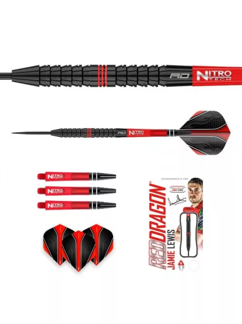 Dart set Red Dragon steel Jamie Lewis 90% tungsten 23g