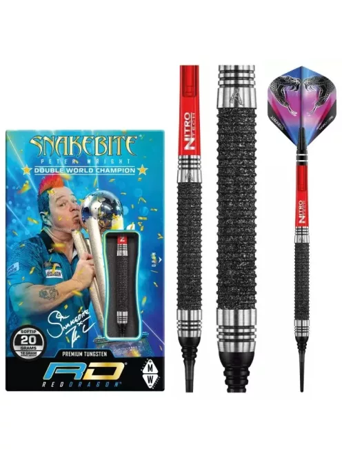 DART SOFT Red Dragon SOFT PETER WRIGHT MELBOURNE MASTERS 90% WOLFRAM 20g