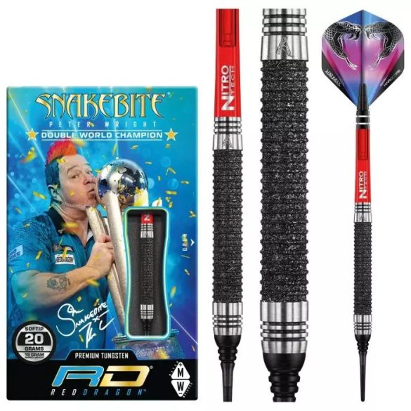 DART SOFT Red Dragon SOFT PETER WRIGHT MELBOURNE MASTERS 90% WOLFRAM 20G