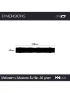 DART SOFT Red Dragon SOFT PETER WRIGHT MELBOURNE MASTERS 90% WOLFRAM 20g