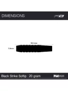 DART SET RED DRAGON SOFT PETER WRIGHT, SNAKEBITE BLACK STRIKE 90% WOLFRAM, 20G