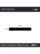 Dart soft Red Dragon soft Peter Wright Melbourne Masters 90% tungsten 22g