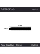 Dart szett Red Dragon steel Razor Edge Black 20g