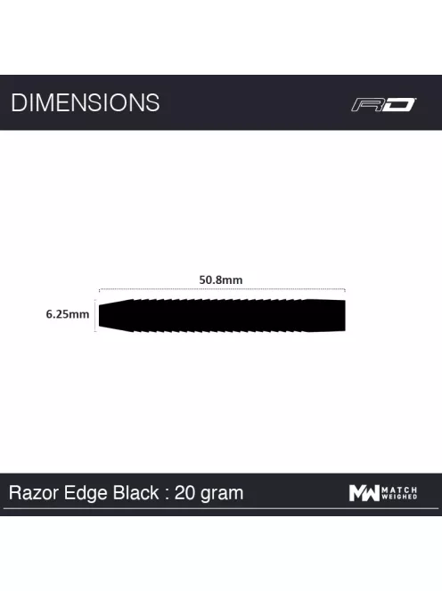 Dart szett Red Dragon steel Razor Edge Black 20g