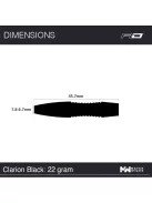 DART SZETT Red Dragon CLARION BLACK 22g