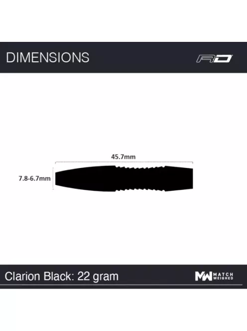 DART SZETT Red Dragon CLARION BLACK 22g