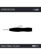 Red Dragon Clarion Black steel darts 24g 90% 