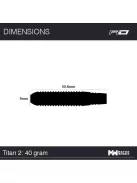 Red Dragon Titan 2 steel darts 40g 85% 