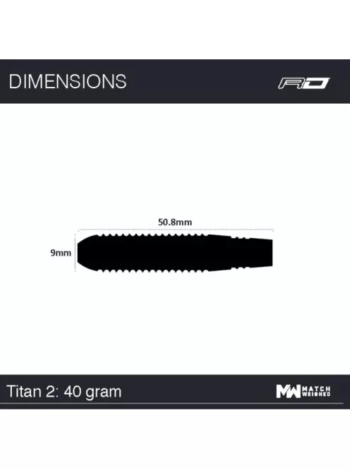 Red Dragon Titan 2 steel darts 40g 85% 