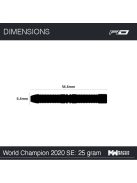 Dart szett Red Dragon steel Peter Wright 23g World Champion 2020, 90%