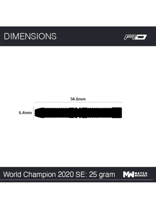 Dart szett Red Dragon steel Peter Wright 23g World Champion 2020, 90%