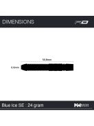 Red Dragon Gerwyn Price Blue Ice SE steel darts 24g 90% 