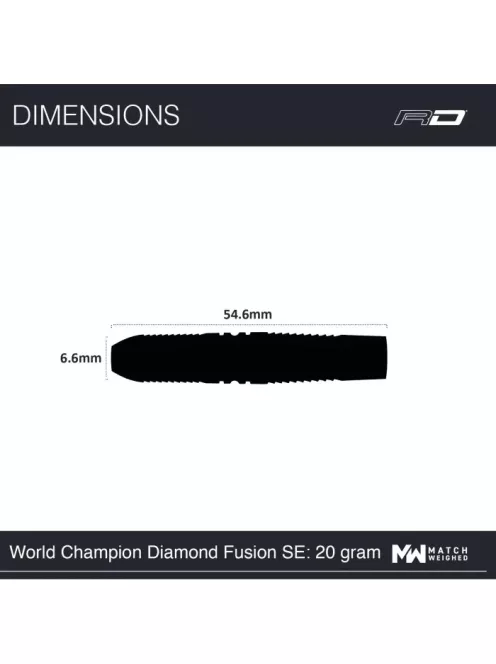 Red Dragon Peter Wright Snakebite World Champion Diamond Fusion SE steel darts 20g 90% 