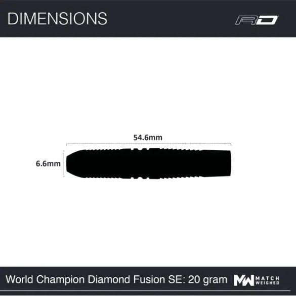 Red Dragon Peter Wright Snakebite World Champion Diamond Fusion SE 20gram 90% steel darts