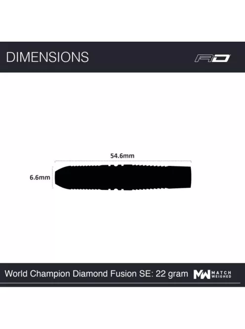 Red Dragon Peter Wright Snakebite World Champion Diamond Fusion SE steel darts 22g 90% 