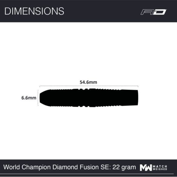 Red Dragon Peter Wright Snakebite World Champion Diamond Fusion SE 22gram 90% steel darts