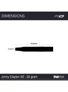 Red Dragon Jonny Clayton SE 22gram 90% steel darts