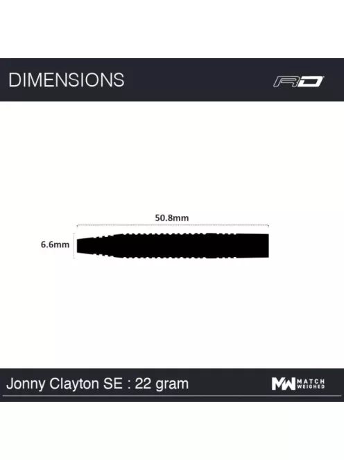 Red Dragon Jonny Clayton SE 22gram 90% steel darts