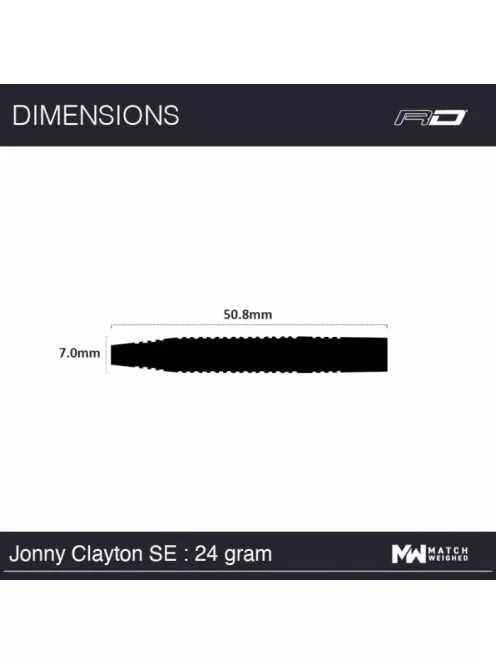 Red Dragon Jonny Clayton SE 24gram 90% steel darts