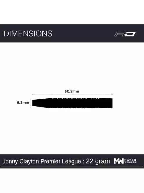 Red Dragon Jonny Clayton Premier League 22gr 90% tungsten