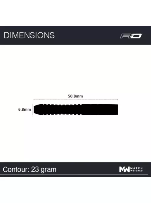 Dart set Red Dragon steel Gerwyn Price Iceman Contour, 23g, 90% wofram