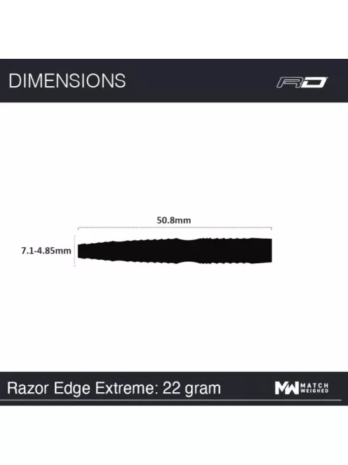 DART SET Red Dragon STEEL RAZOR EDGE EXTREME: 22g 90%