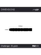 Dart set Red Dragon steel Gerwyn Price Iceman Challenger, 25g, 85% tungsten