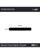 DART SET Red Dragon GERWYN PRICE BLUE ORIGINALS 23G