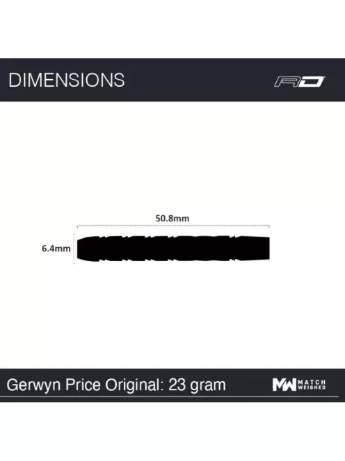 DART SET Red Dragon GERWYN PRICE BLUE ORIGINALS 23G