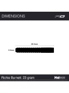 DART SZETT STEEL RED DRAGON RICHIE BURNETT 23g 90% 