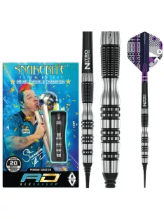   Dart set Red Dragon soft Peter Wright Snakebite Black Racer, 20g, 90% tungsten