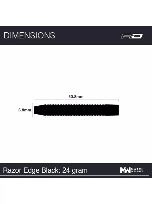 Dart set Red Dragon steel Razor Edge Black 24g
