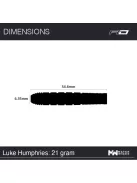 DART SET Red Dragon STEEL LUKE HUMPHRIES 21G 90%