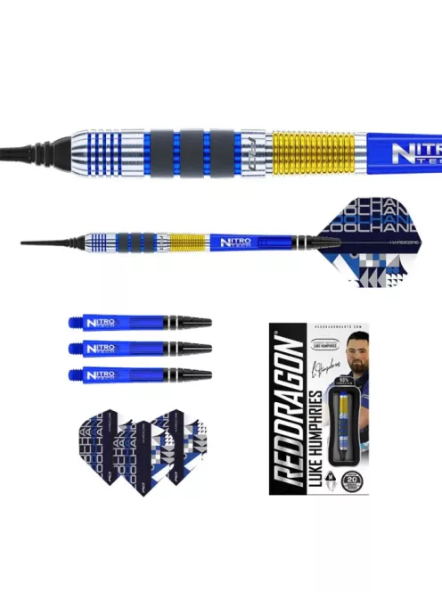 DART SET SOFT RED DRAGON LUKE HUMPHRIES, 20G 90% WOLFRAM