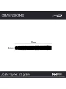 Dart set Red Dragon steel Josh Payne 90% 23g