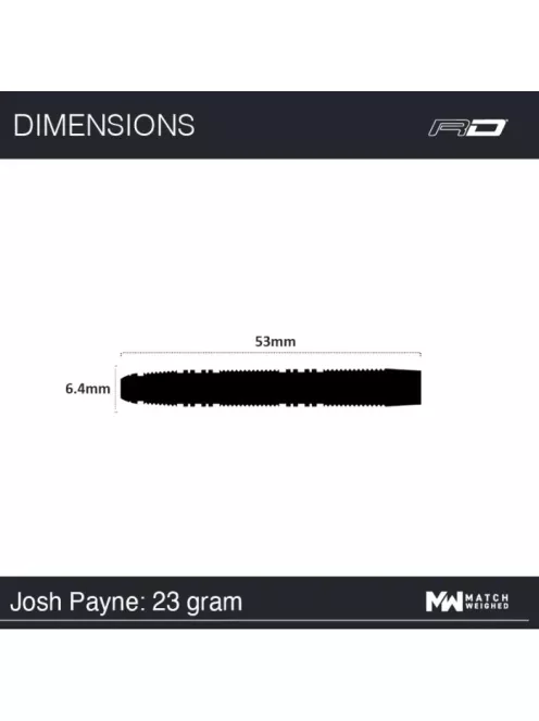 Dart set Red Dragon steel Josh Payne 90% 23g