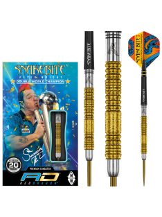   DART SZETT RED DRAGON STEEL PETER WRIGHT DOUBLE WORLD CHAMPION GOLD PLUS 22g, 90% 
