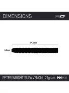 DART SET Red Dragon STEEL Peter Wright Supa-Venom 2022 21G 90% WOLFRAM