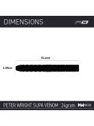 DART SET Red Dragon STEEL PETER WRIGHT SUPA-VENOM 2022 24G 90% WOLFRAM