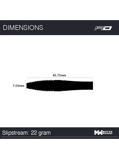 DART SZETT Red Dragon SLIPSTREAM 22g 90% STEEL
