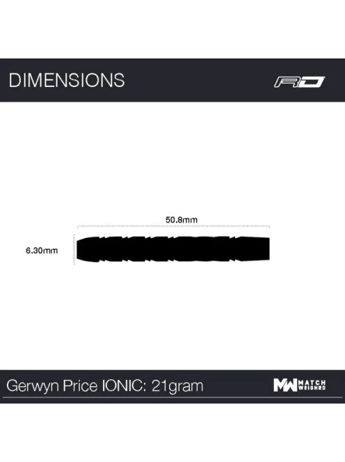 DART SZETT STEEL RED DRAGON GERWYN PRICE IONIC 21g 90%