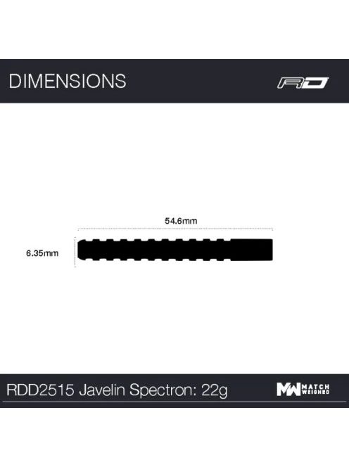 Red Dragon JAVELIN SPECTRON 22g 85% STEEL gravírozott