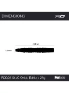 DART SZETT STEEL RED DRAGON JONNY CLAYTON OXIDE EDITION, 25g 