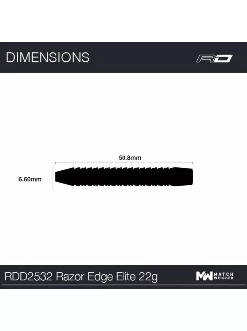 DART SET STEEL RED DRAGON RAZOR EDGE ELITE 22G 90%